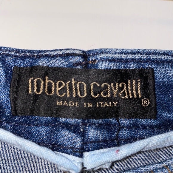 Roberto Cavalli Vintage 90s Hand Painted Jeans - Picture 16 of 16